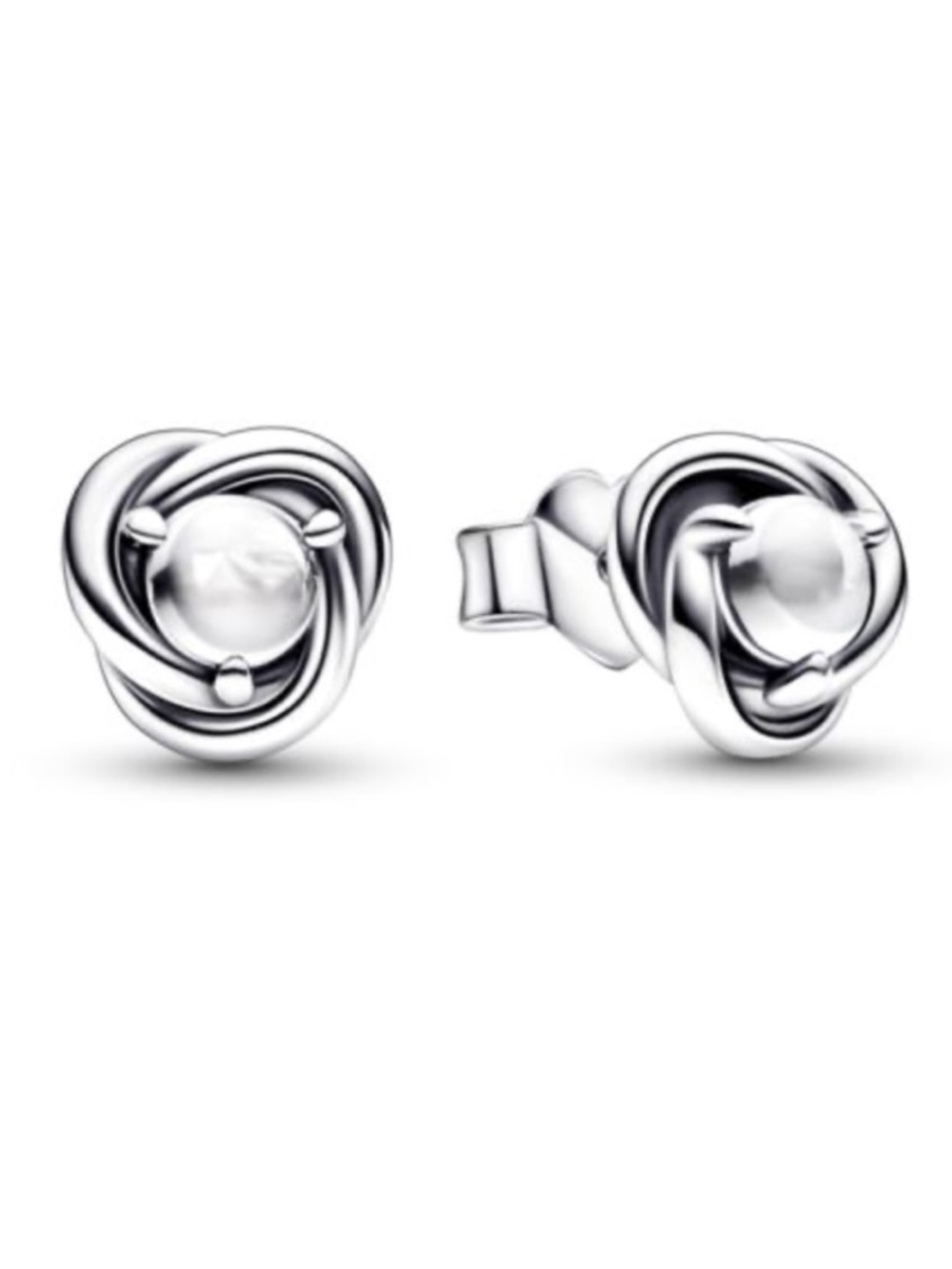 Pandora June Moonstone Eternity Circle Stud Earrings
